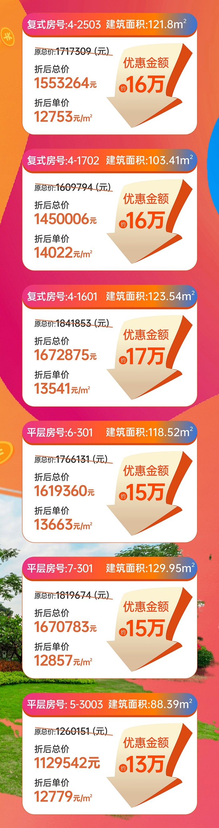 方直彩虹公馆：单价低至12753元/㎡，精选6套约88-129㎡特价房源