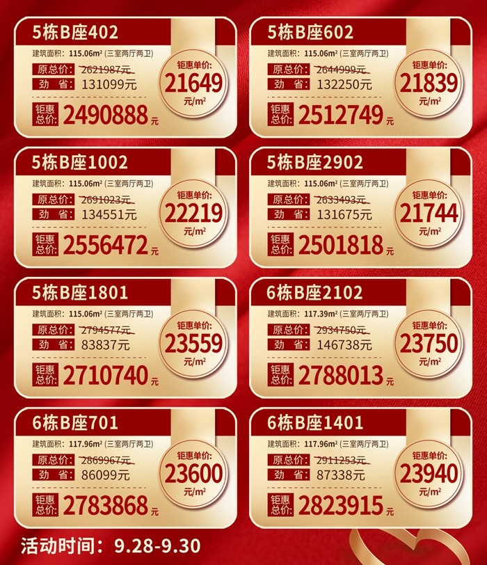 鸿瑞壹品：主推约115/117㎡指定房源，总价低至249万元/套